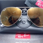 RB 3025 AVIATOR LARGE METAL W3276 58-14 3N ปรอททอง